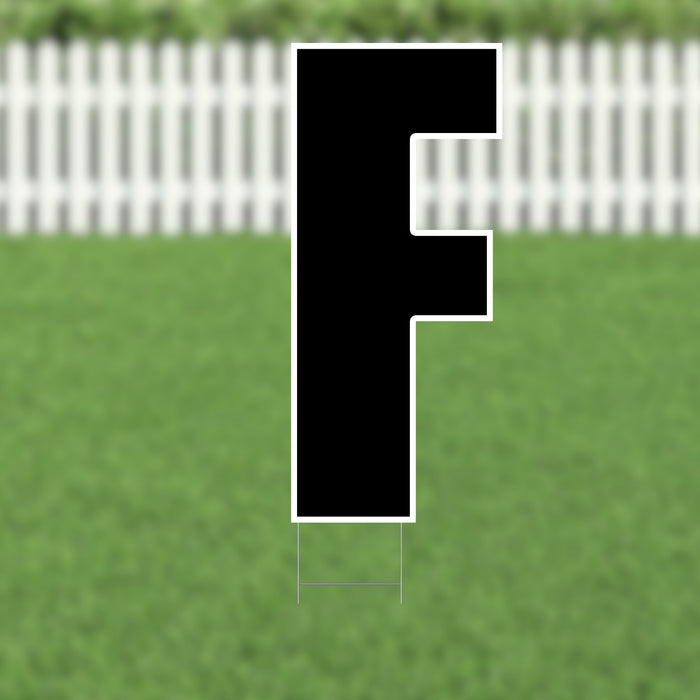 Yard Card Black Letter (21.5") | 1ct