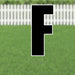 Yard Card Black Letter (21.5") | 1ct