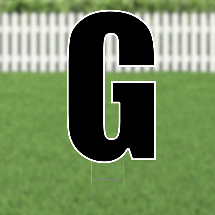 Yard Card Black Letter (21.5") | 1ct