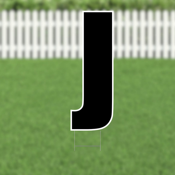 Yard Card Black Letter (21.5") | 1ct