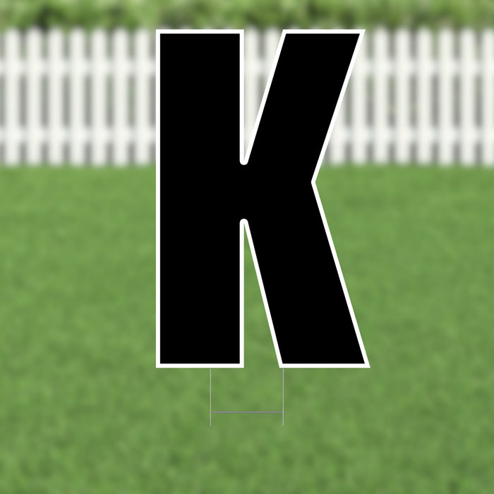 Yard Card Black Letter (21.5") | 1ct