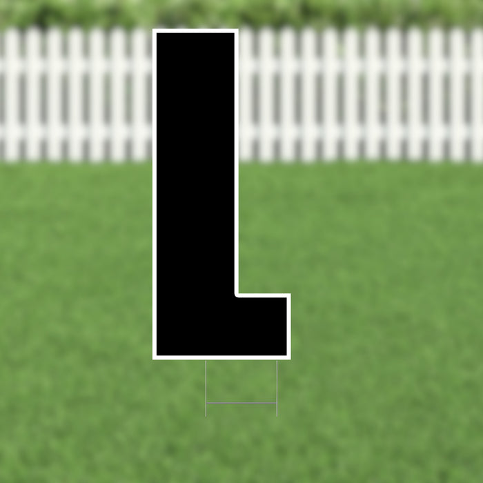 Yard Card Black Letter (21.5") | 1ct