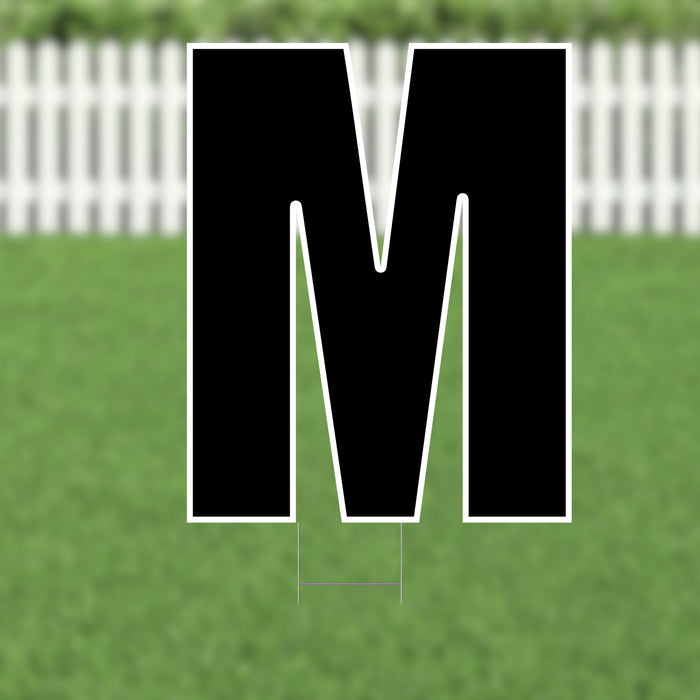 Yard Card Black Letter (21.5") | 1ct