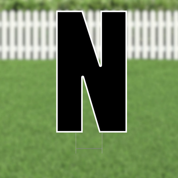 Yard Card Black Letter (21.5") | 1ct