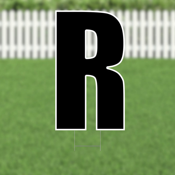 Yard Card Black Letter (21.5") | 1ct