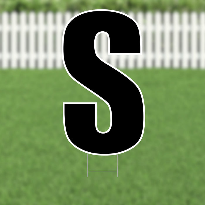 Yard Card Black Letter (21.5") | 1ct