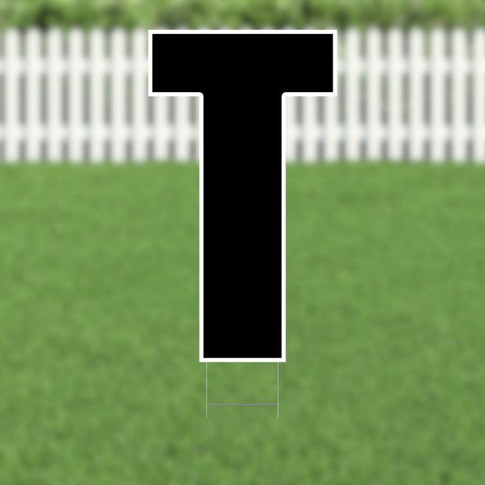 Yard Card Black Letter (21.5") | 1ct