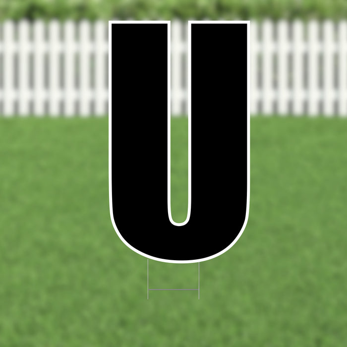 Yard Card Black Letter (21.5") | 1ct