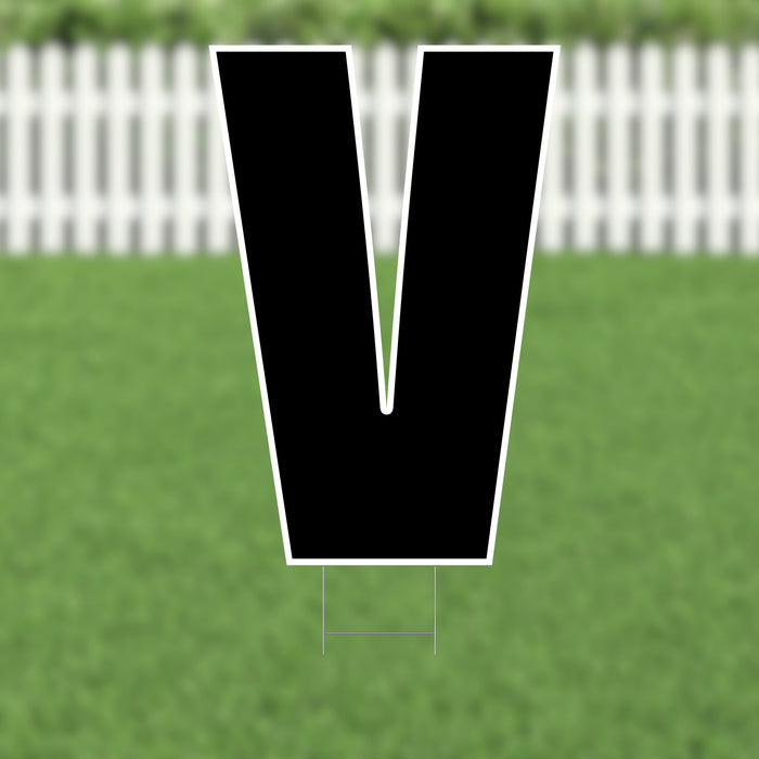 Yard Card Black Letter (21.5") | 1ct