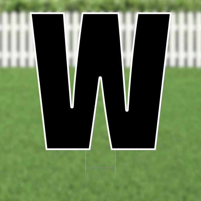 Yard Card Black Letter (21.5") | 1ct