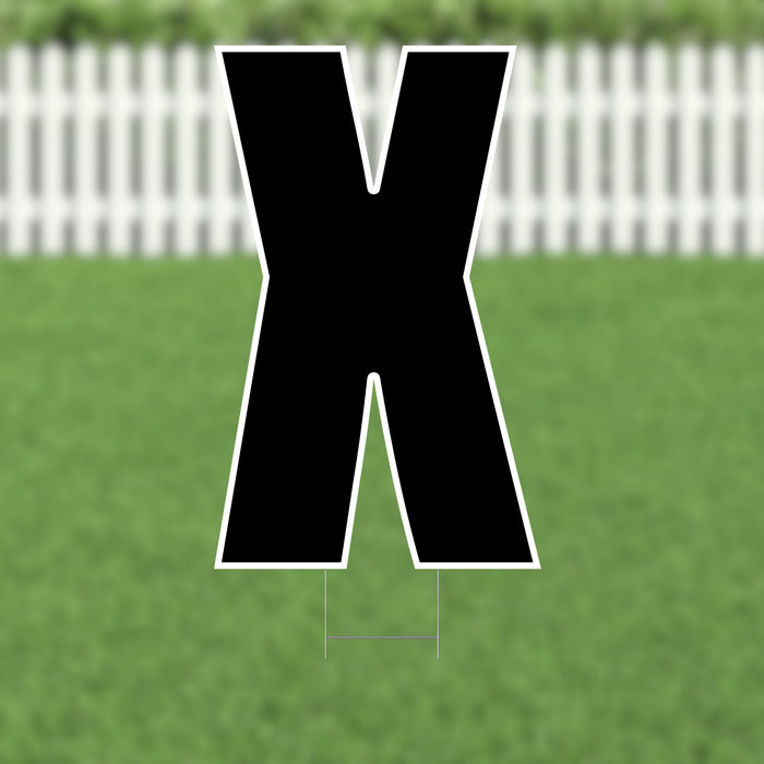 Yard Card Black Letter (21.5") | 1ct