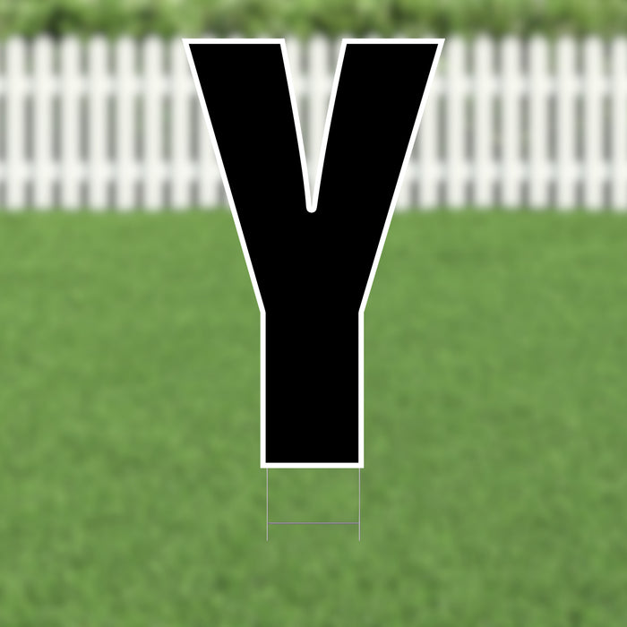 Yard Card Black Letter (21.5") | 1ct
