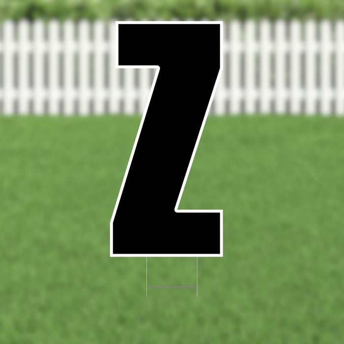 Yard Card Black Letter (21.5") | 1ct