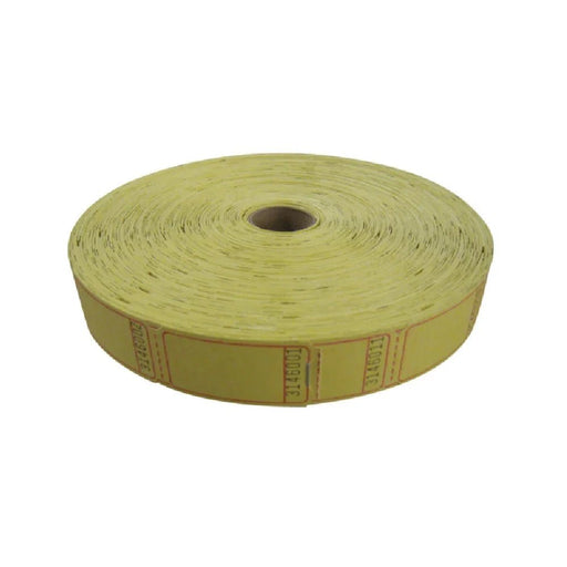Yellow Single Ticket Roll | 2000ct