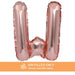 Air Filled Rose Gold Mylar Letter Balloon, 16" | 1 ct - Zurchers