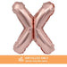 Air Filled Rose Gold Mylar Letter Balloon, 16" | 1 ct - Zurchers