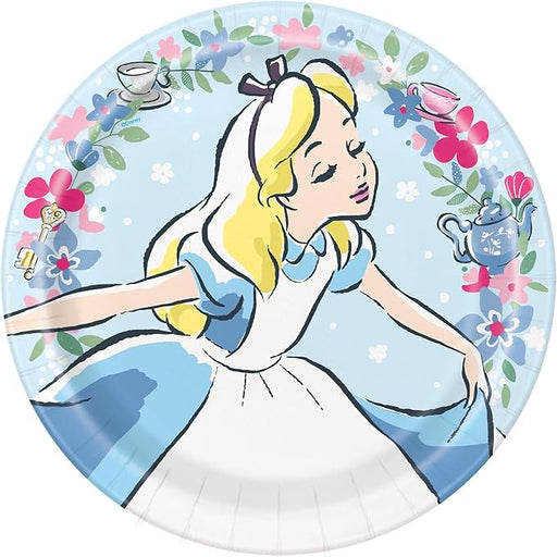 Alice In Wonderland Paper Plates 9" | 8ct