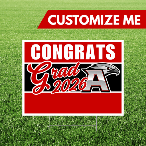 Alta High School Custom Name Grad Yard Sign 24" x 18" | 1 ct