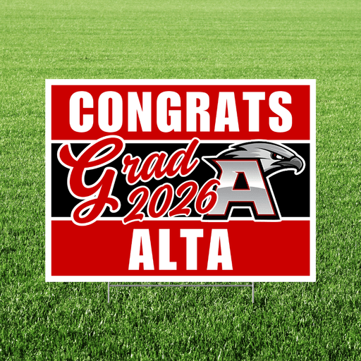Alta High School Grad Yard Sign 24" x 18" | 1 ct