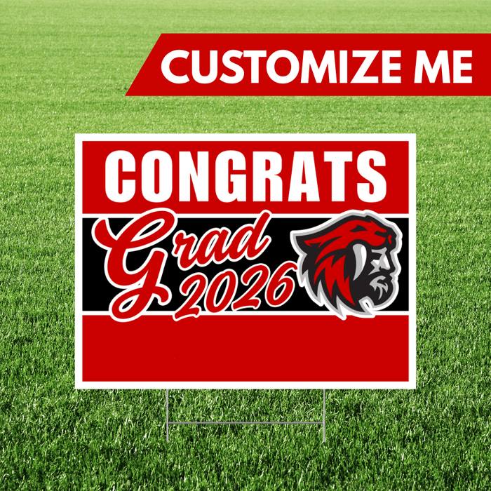 American Fork High School Custom Name Grad Yard Sign 24" x 18" | 1 ct - Zurchers