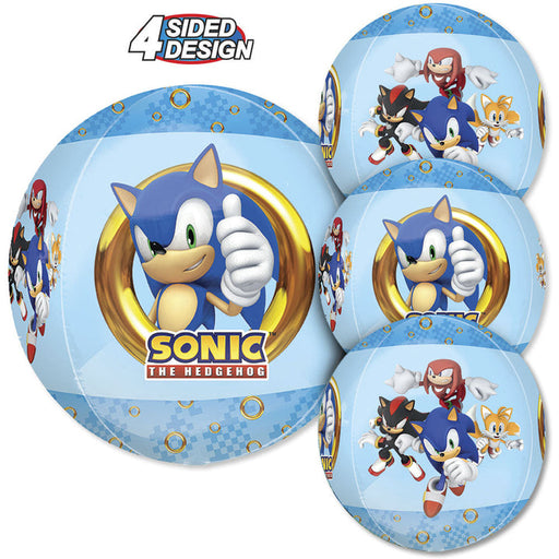 OPATER 6 Pcs Sonic The Hedgehog Balloons Birthday Party Supplies