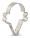 Stainless steel ice cream cone-shaped cookie cutter with fluted sides and a flat bottom, displayed upright against a white background.