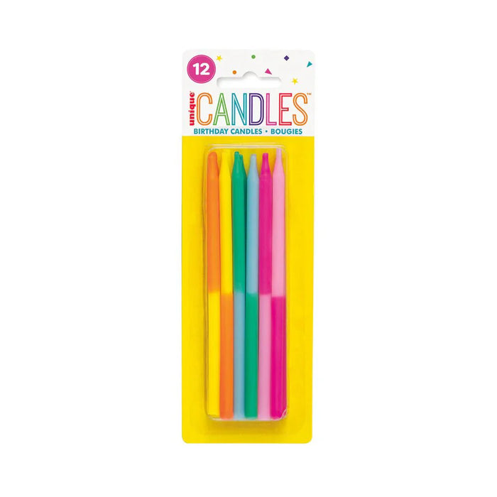 12ct 5in Assorted Birthday Candle