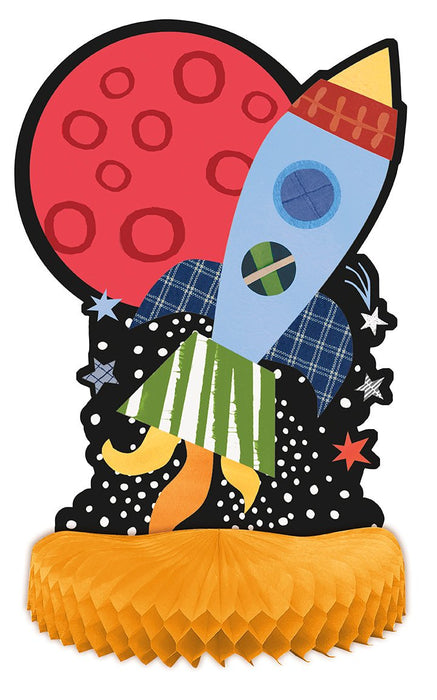 Honeycomb Centerpiece Assorted Outer Space - Party Supplies