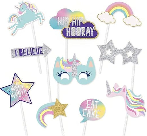 Assorted Unicorn Photo Props | 10ct