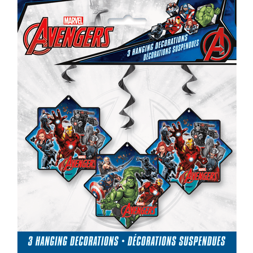 Avengers Hanging Swirl Decoration | 3ct