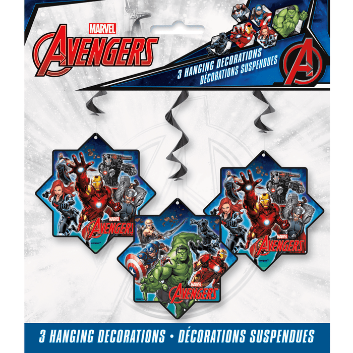 Marvel Avengers hanging decorations in packaging