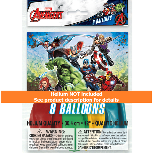 Avengers Latex Balloon 12in | 8ct