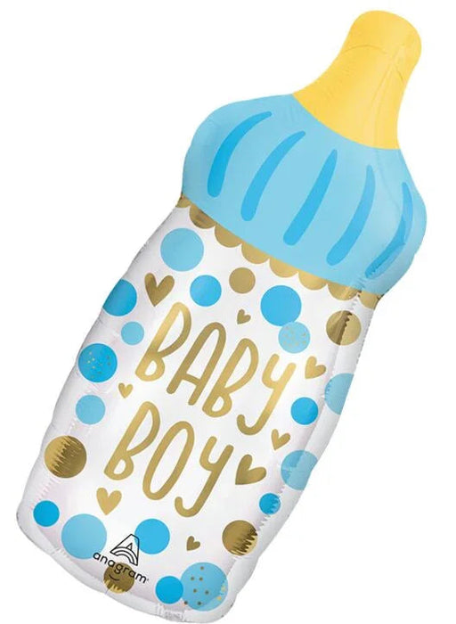 Baby Boy Bottle Supershape Mylar Balloon 31" | 1ct