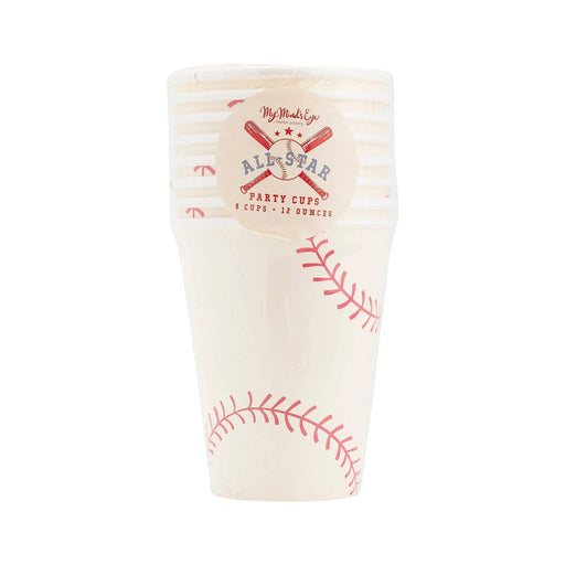 Baseball Paper Cups 12oz. | 8 ct