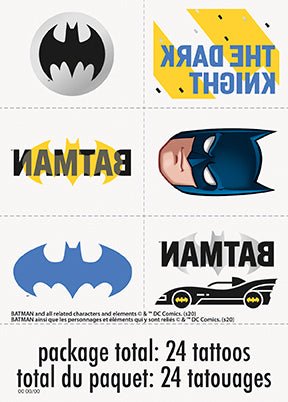 Batman Temporary Tattoos | 24ct