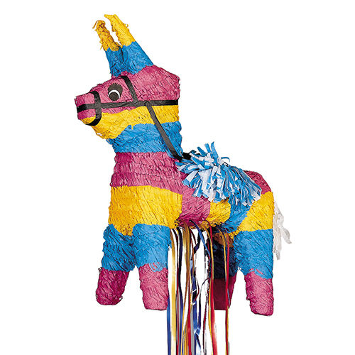 Burro Three Color Pull String Piñata 19