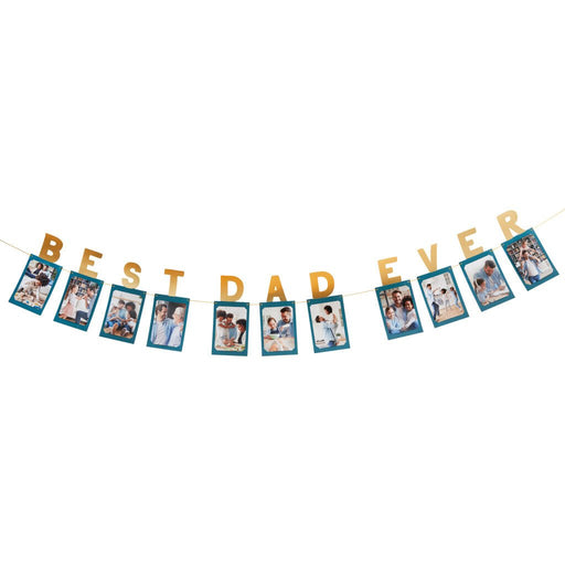 Best Dad Ever Photo Banner Garland | 1ct