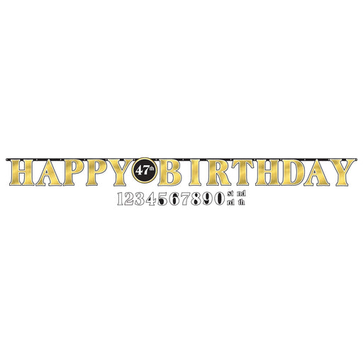 Better With Age Add-An-Age Birthday Letter Banner | 1ct