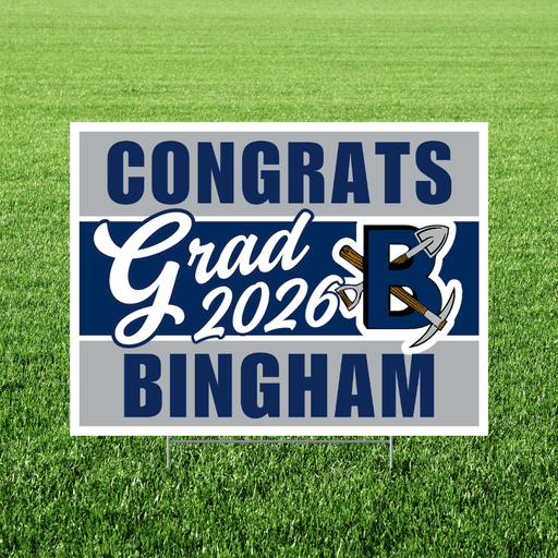 Bingham High School Grad Yard Sign 24" x 18" | 1 ct
