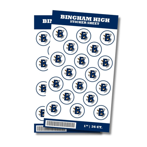 Bingham High School Sticker Seal 1" | 36 ct