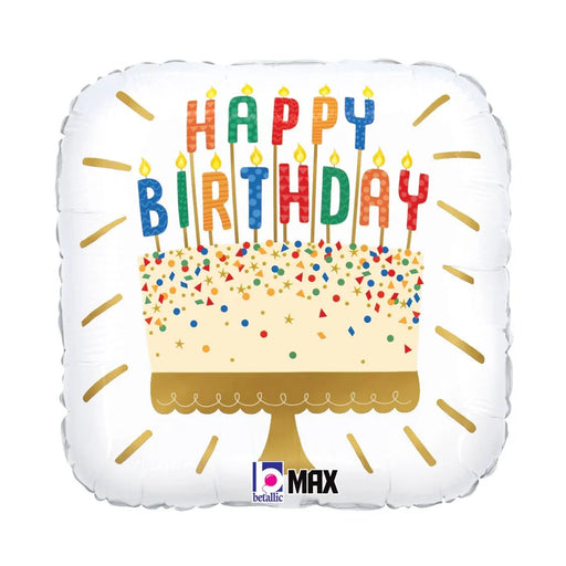Birthday Cake Candles Mylar Balloon, 18" | 1 ct
