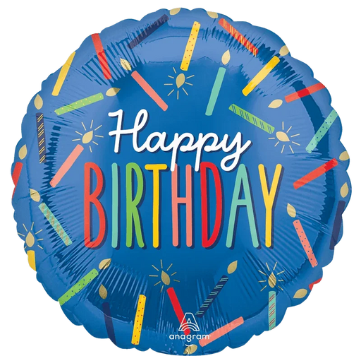 Birthday Candles Mylar Balloon, 18" | 1 ct
