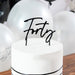 Black Forty Acrylic Cake Topper | 1ct - Zurchers