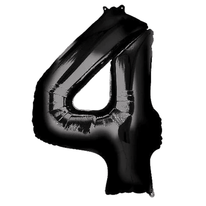 Black Jumbo Number Balloons 34" | 1 ct - Zurchers
