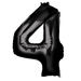 Black Jumbo Number Balloons 34" | 1 ct - Zurchers