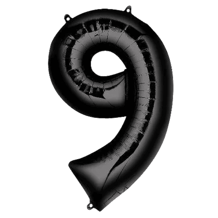 Black Jumbo Number Balloons 34" | 1 ct - Zurchers