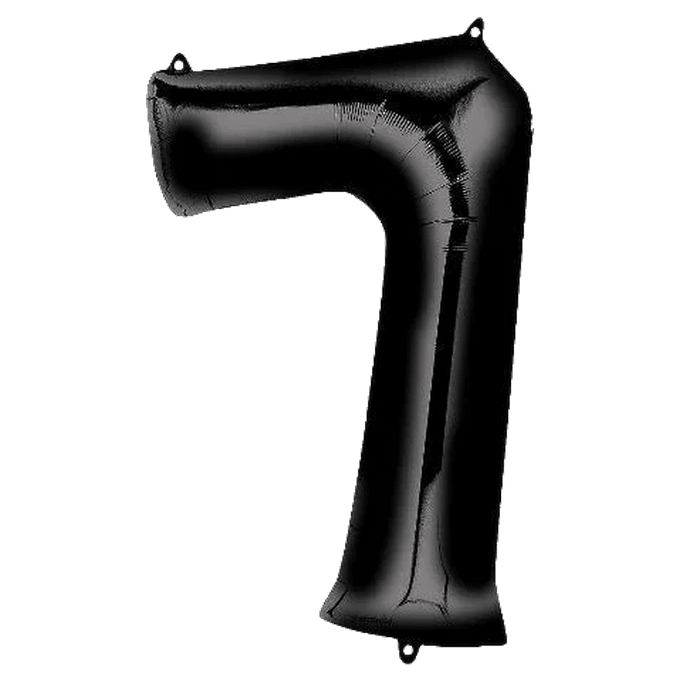 Black Jumbo Number Balloons 34" | 1 ct - Zurchers