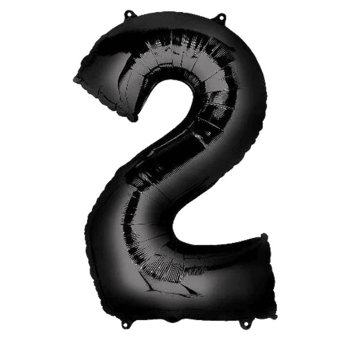 Black Jumbo Number Balloons 34" | 1 ct - Zurchers