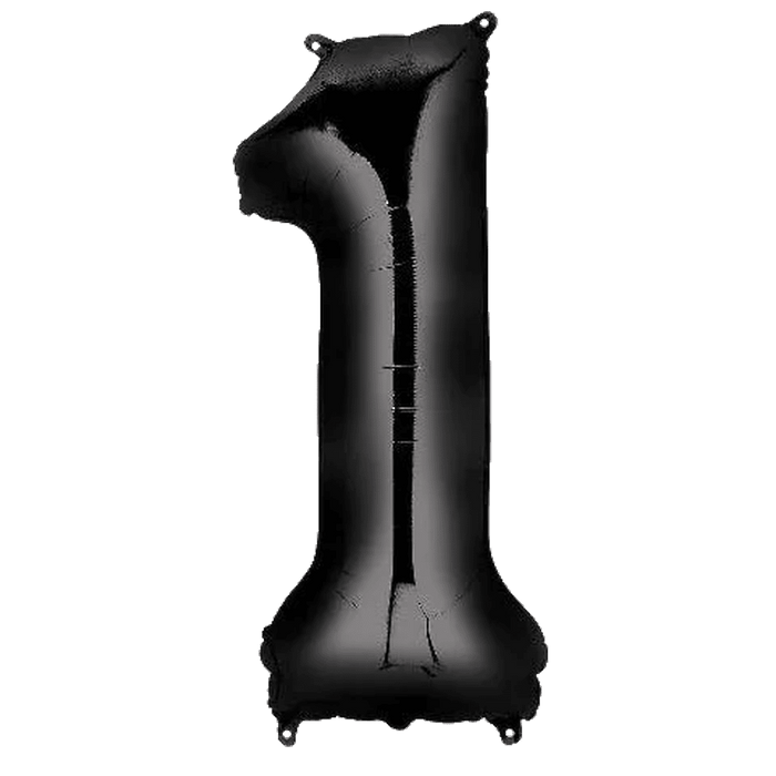 Black Jumbo Number Balloons 34" | 1 ct - Zurchers