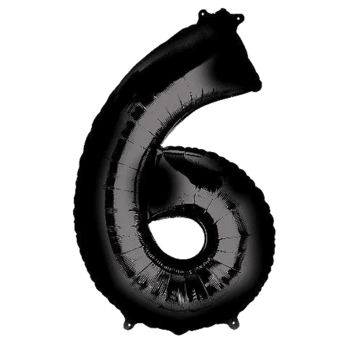 Black Jumbo Number Balloons 34" | 1 ct - Zurchers